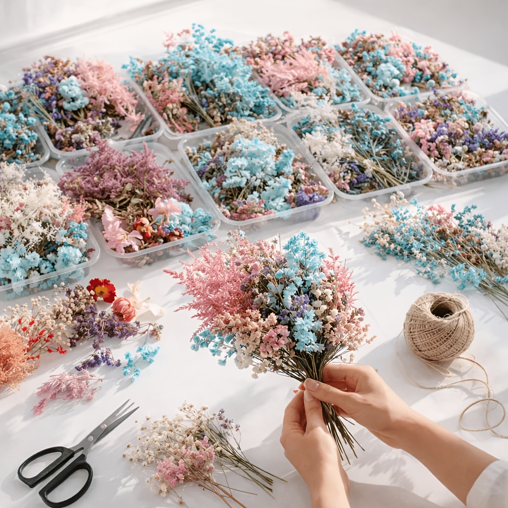 10 Box Mixed Dried Flower Bouq - Dried Flower Bouquet reseña y precio