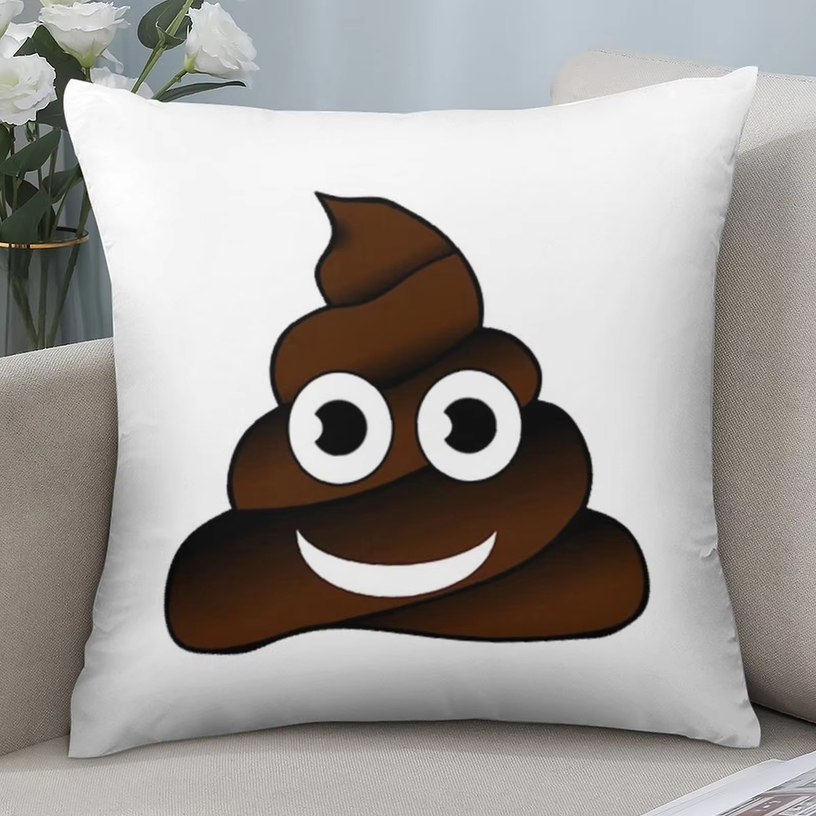 Double Sided Poop Emoji Cushio - Home Decor Emoji reseña y precio