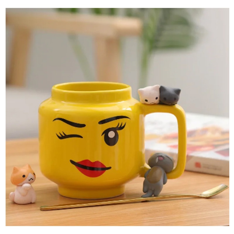 Cartoon Ceramic Mug 250ML Crea - Home Decor Emoji reseña y precio