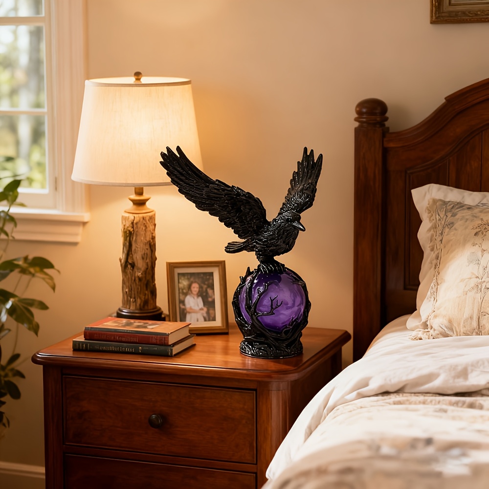 Mysterious Raven Moonlight Lam - Home Decor Outdoor reseña y precio