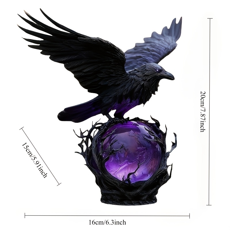 Mysterious Raven Moonlight Lam - Home Decor Outdoor reseña y precio