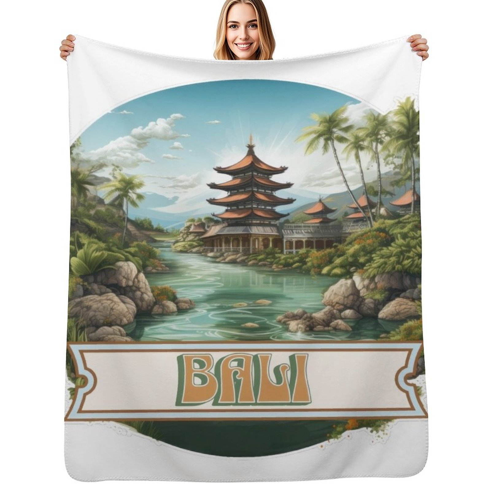 Bali Indonesia Throw Blanket F - Home Decor Indonesia reseña y precio