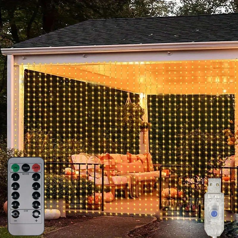 LED Garland Fairy Light Garden - String Curtain Light reseña y precio