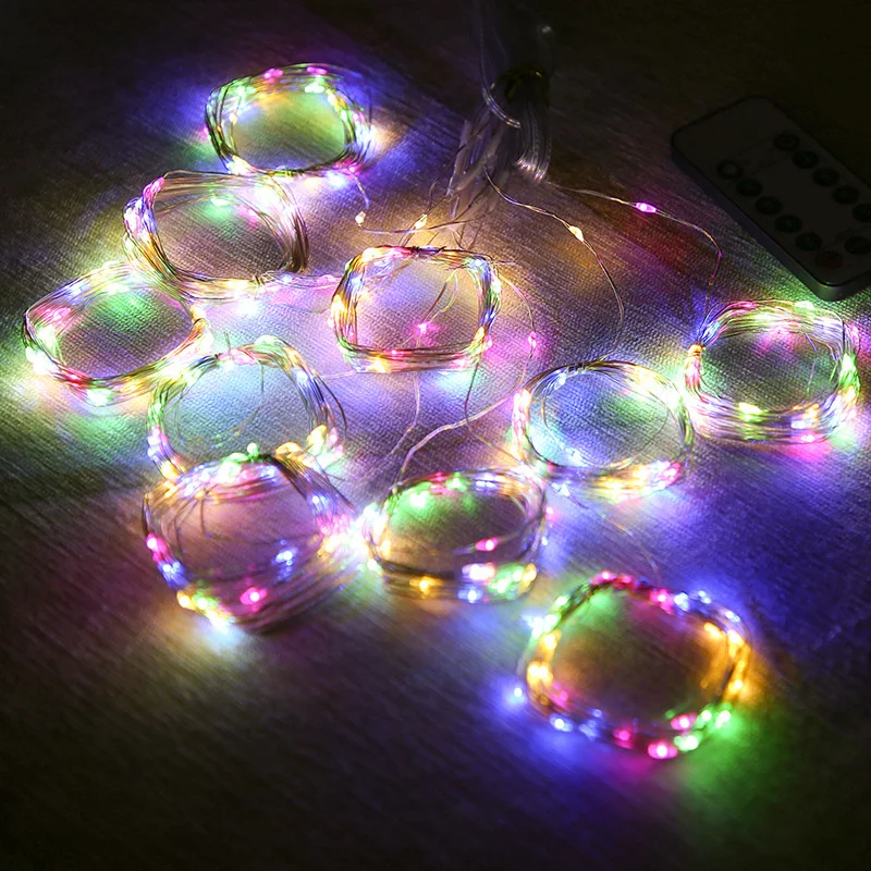300/600 LED Battery-Operated F - String Curtain Light reseña y precio