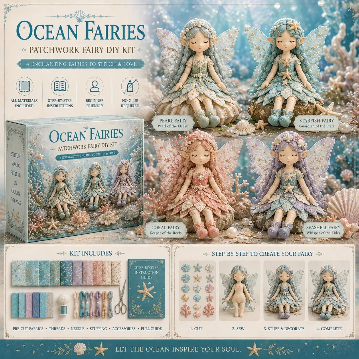 Fairy Patchwork DIY Collection - Home Decor Diy reseña y precio