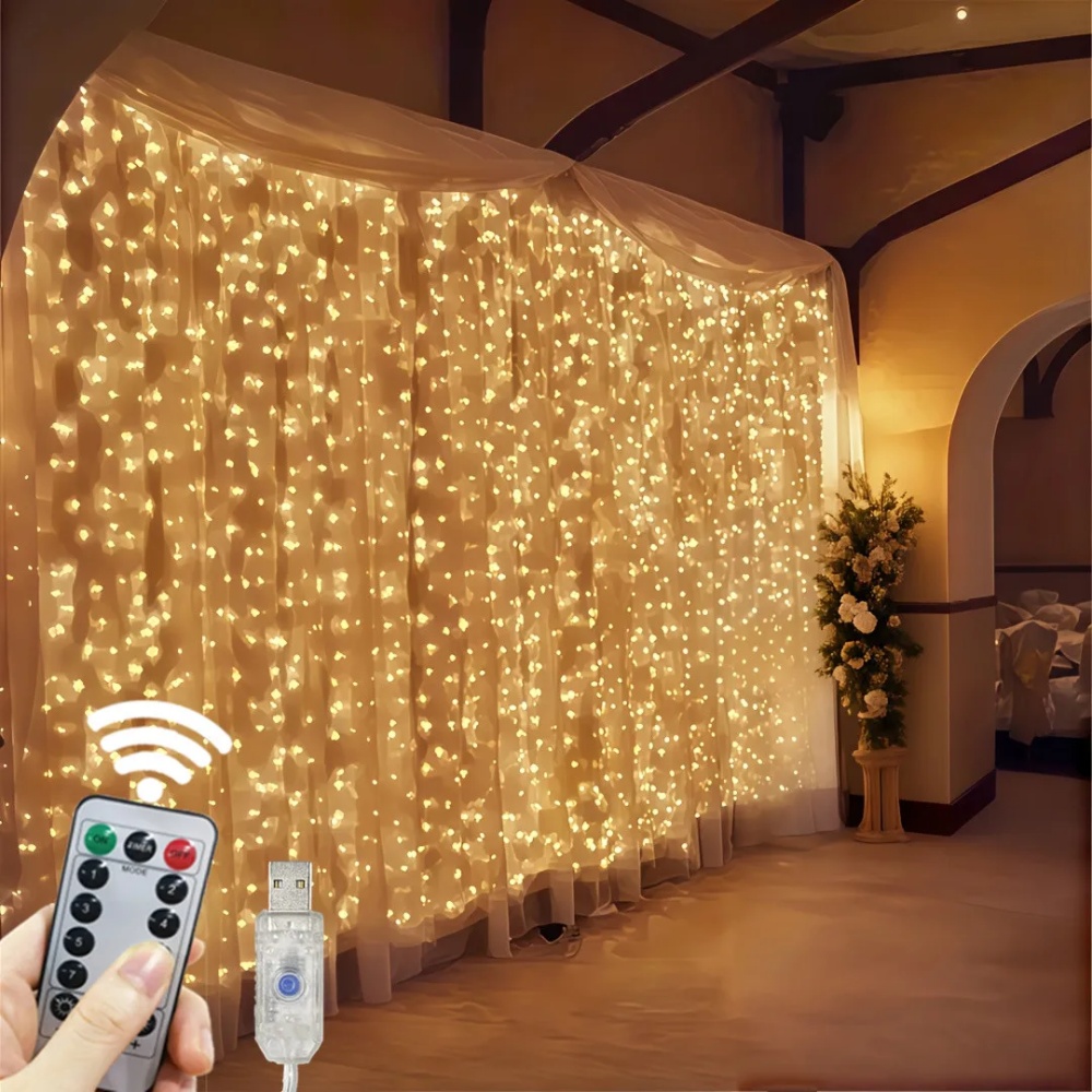 3/6m LED Curtain String Lights - String Curtain Light reseña y precio