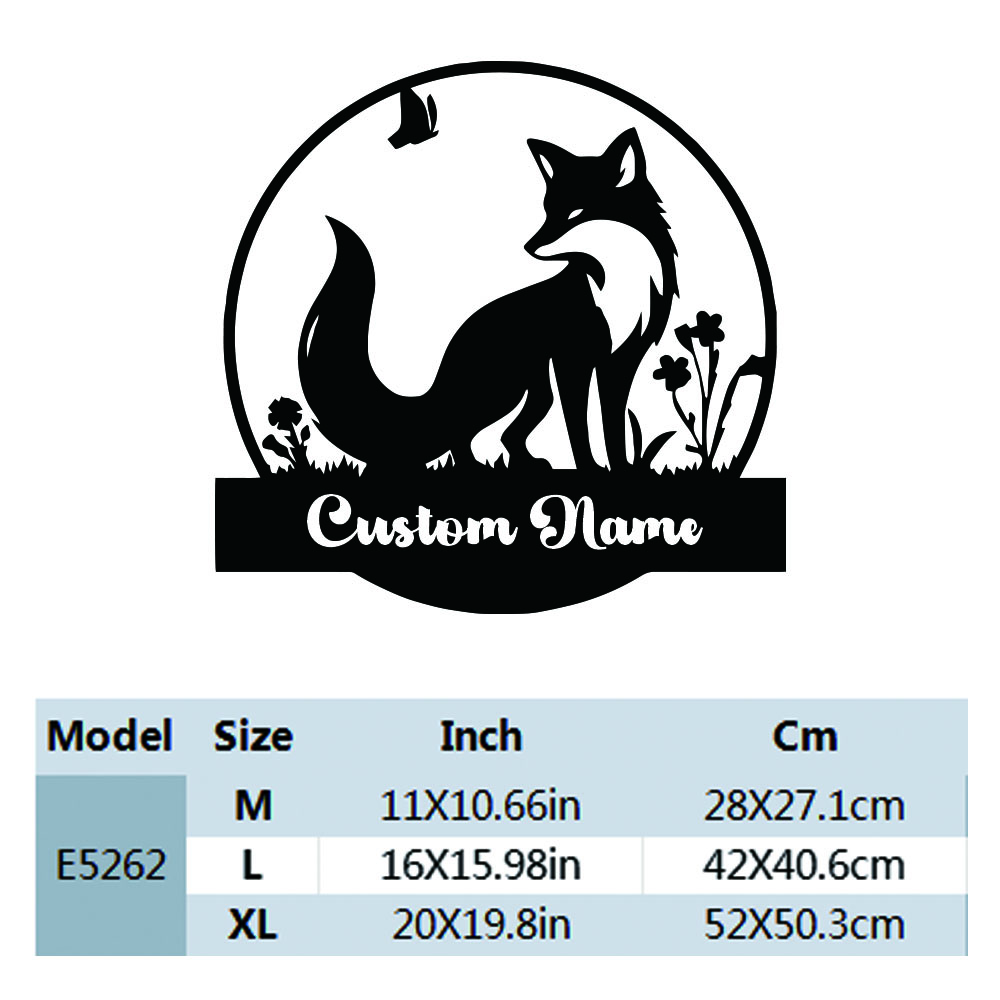 1PC Colorful Fox Customizable  - Home Decor Sticker reseña y precio