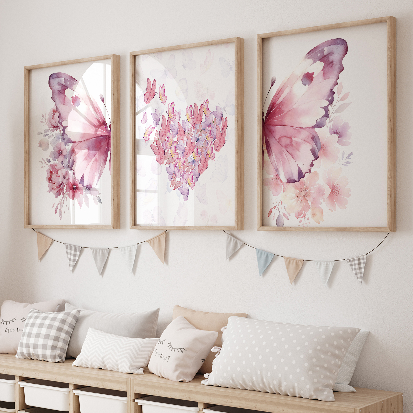3pcs Cartoon Children Pink Lov - Home Decor Nepal reseña y precio
