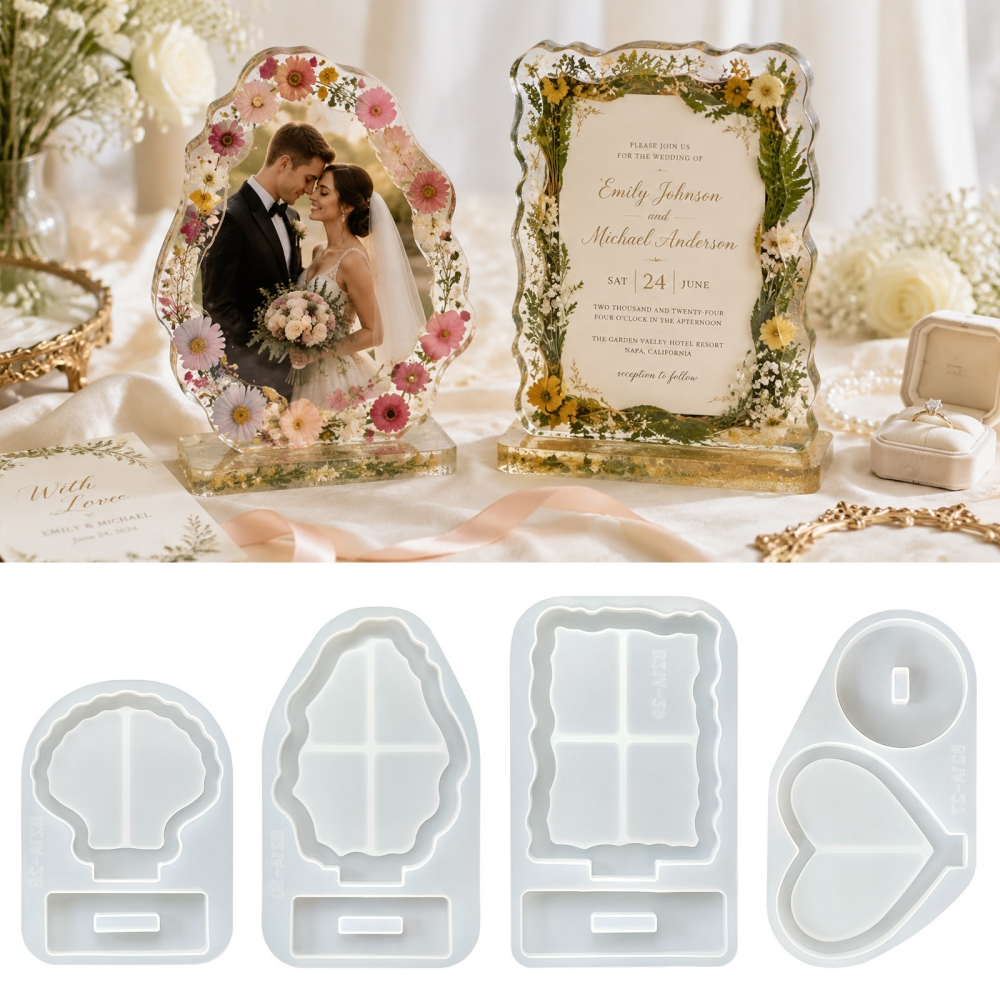 S0305 Love Heart Shell Photo F - Pressed Flower Frame reseña y precio