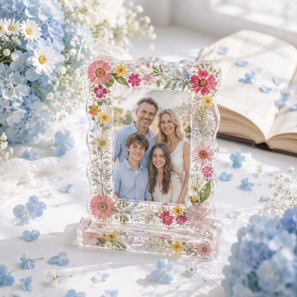 S0305 Love Heart Shell Photo F - Pressed Flower Frame reseña y precio