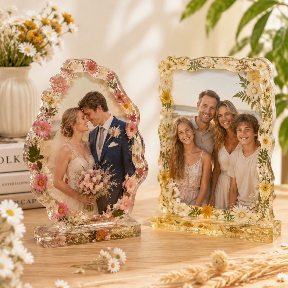 S0305 Love Heart Shell Photo F - Pressed Flower Frame reseña y precio