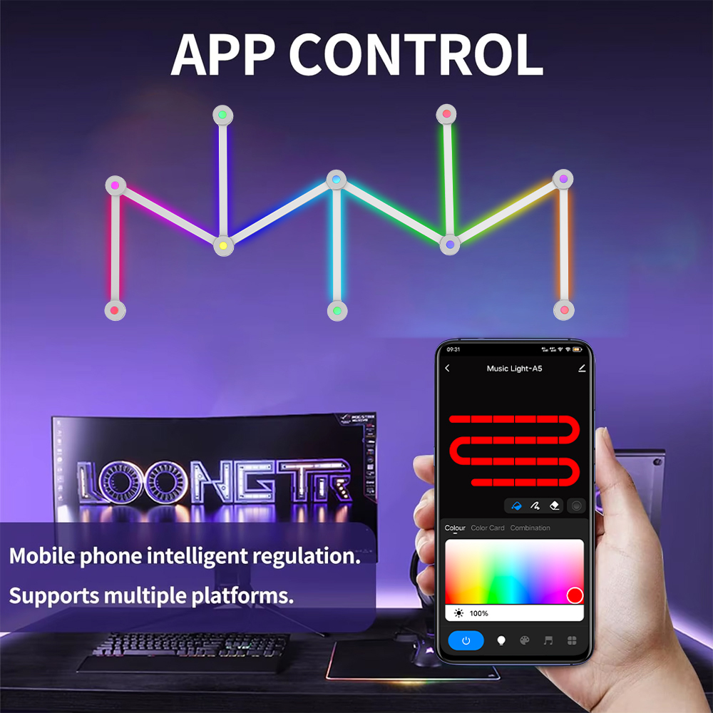 LED Smart DIY WIFI Wall Lamp S - Home Decor Free App reseña y precio
