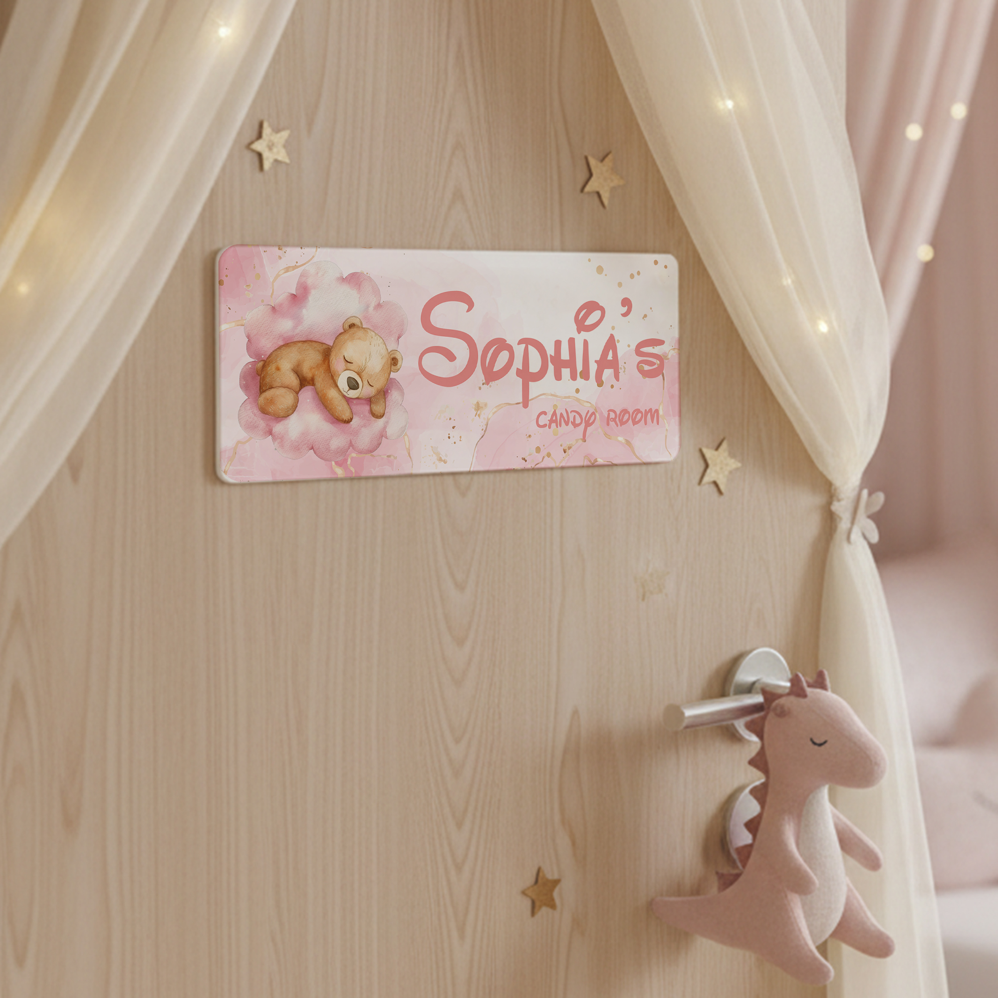 1pc Custom Bear Name/Text Acry - Home Decor Living Room reseña y precio