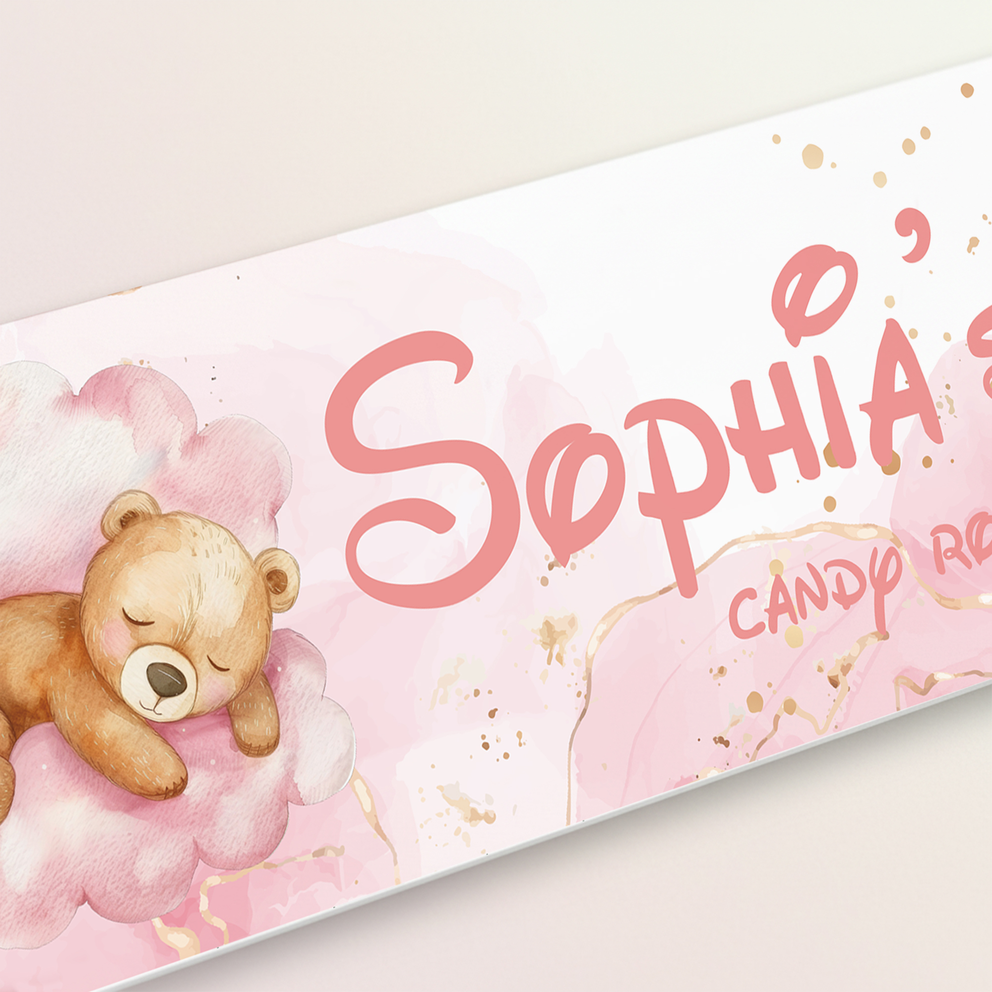 1pc Custom Bear Name/Text Acry - Home Decor Living Room reseña y precio