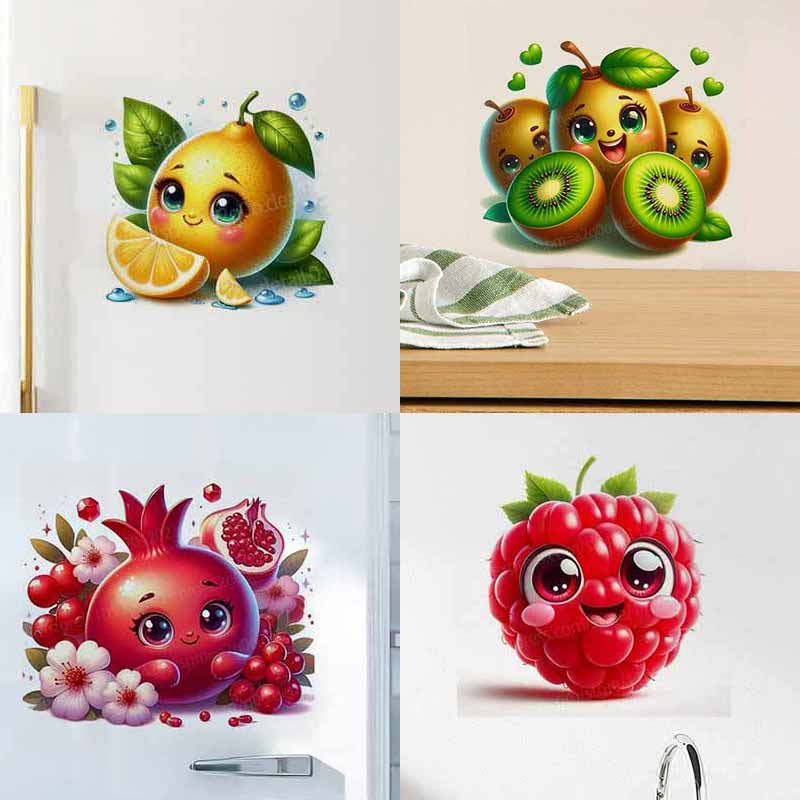 Cute Fruit Emoji Wall Stickers - Home Decor Emoji reseña y precio