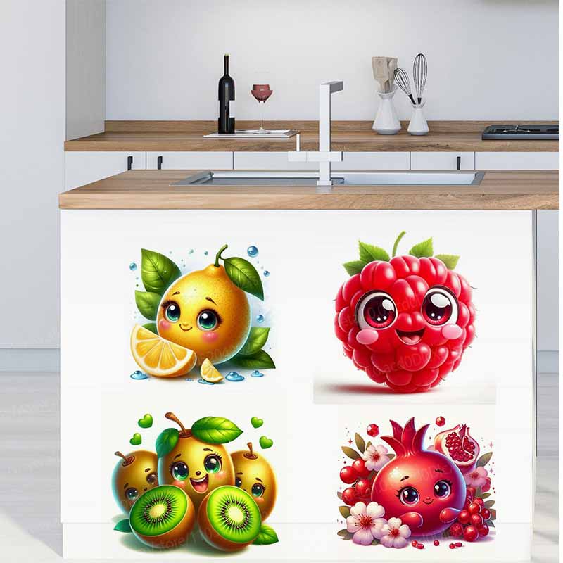 Cute Fruit Emoji Wall Stickers - Home Decor Emoji reseña y precio