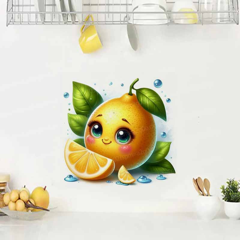 Cute Fruit Emoji Wall Stickers - Home Decor Emoji reseña y precio