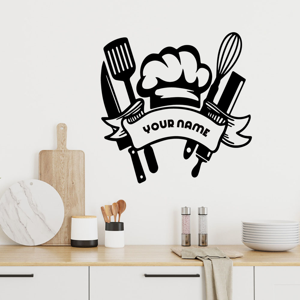 1PC Colorful Kitchenware Custo - Home Decor Sticker reseña y precio