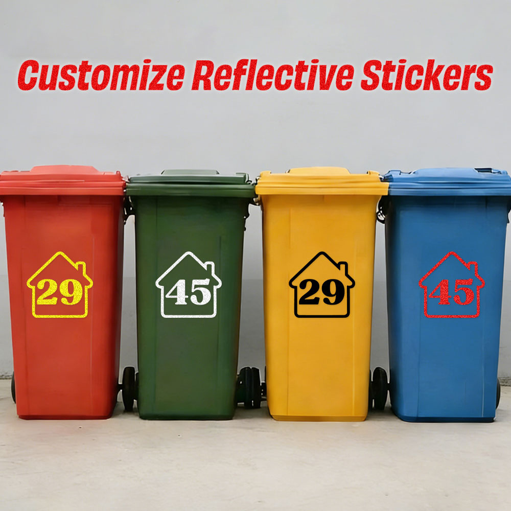 3PCS Custom Reflective Trash B - Home Decor Sticker reseña y precio