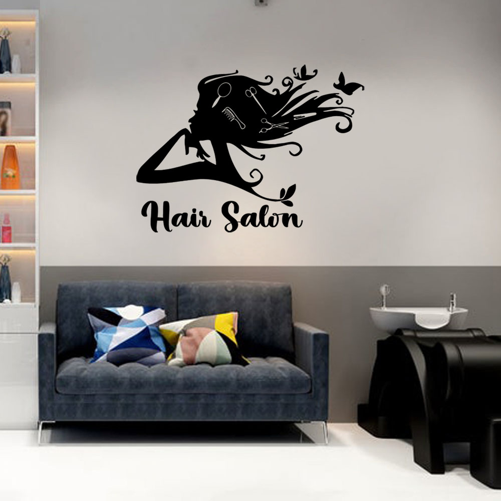 1PC Colorful Hairdressing Cust - Home Decor Sticker reseña y precio