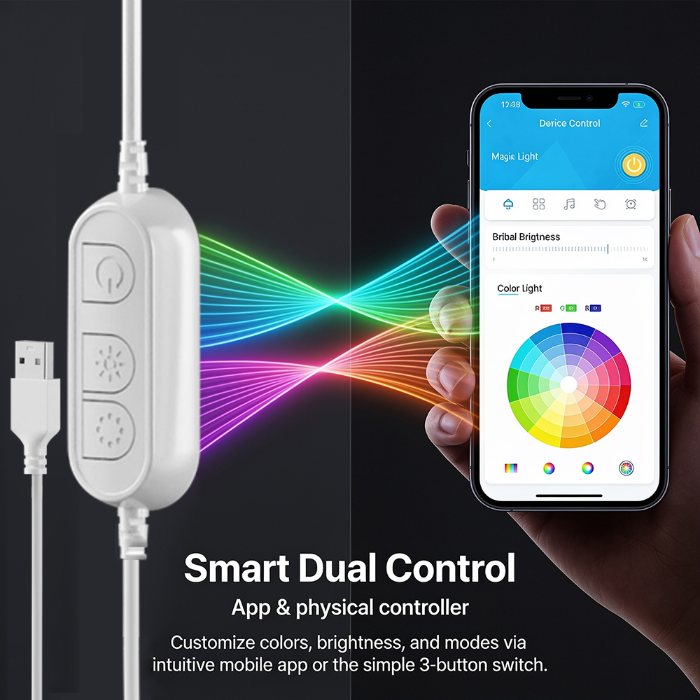 5M RGB Color Changing Neon Lig - Home Decor Free App reseña y precio