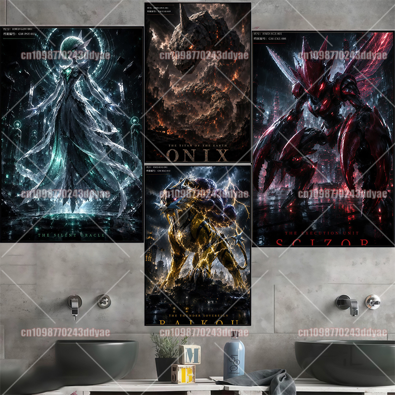 Anime Pokemon Canvas Painting  - Home Decor Living Room reseña y precio