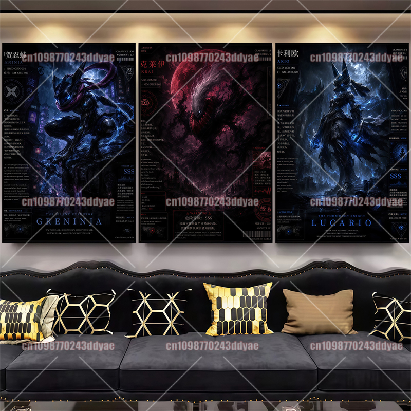 Anime Pokemon Canvas Painting  - Home Decor Living Room reseña y precio
