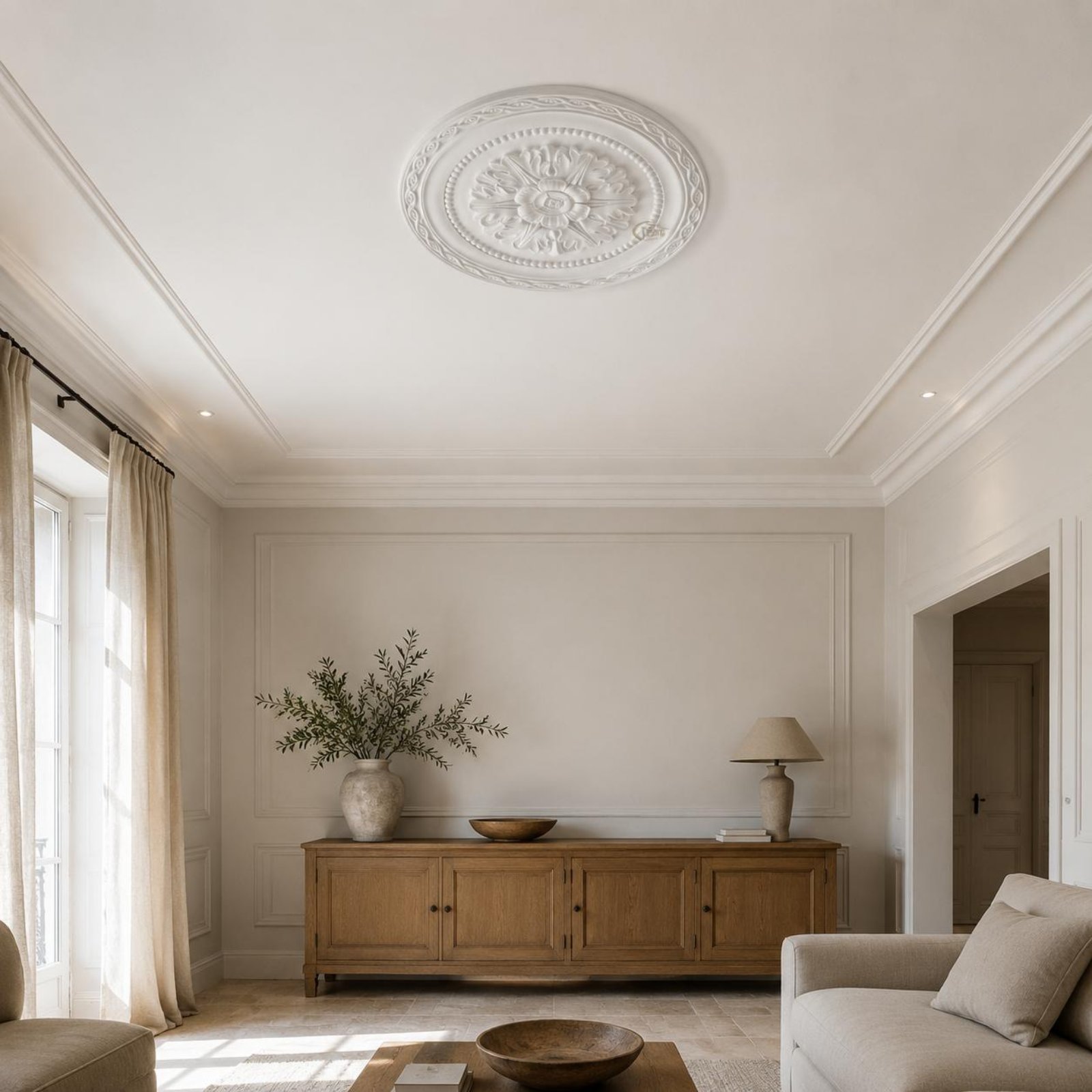 Ceiling Medallion Lightweight  - Home Decor Free reseña y precio