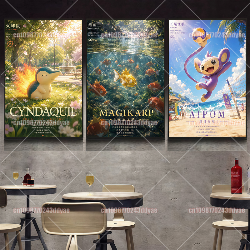 Pokemon Anime Poster HD Printe - Home Decor Living Room reseña y precio